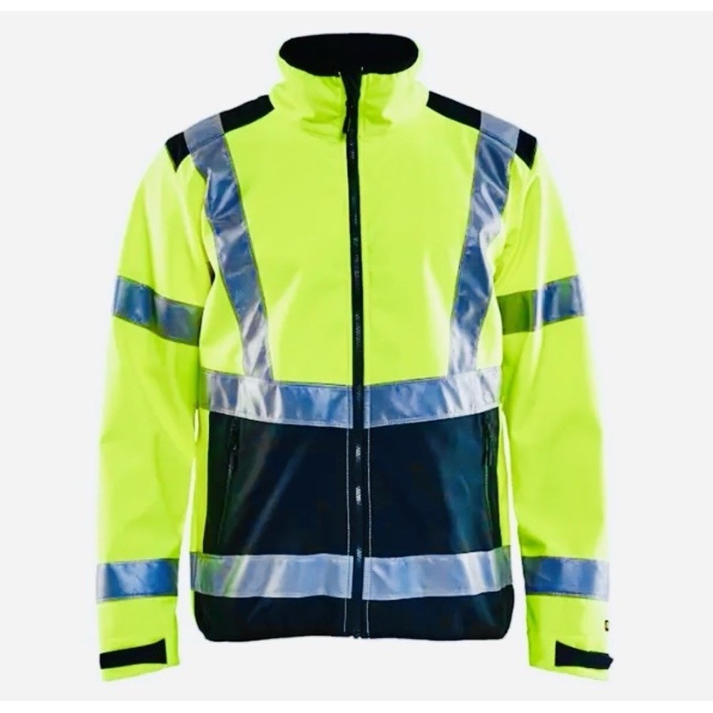 NWOT Blaklader High Visibility Jacket Coat XXL 4787 Waterproof Safety Hood Lime